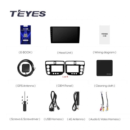 Navigatie Auto Teyes CC4 Honda Civic 7 2001-2005 6+64GB 9.5" QLED Octa-core 2.7Ghz, Android 4G Bluetooth 5.1 DSP - Img 3