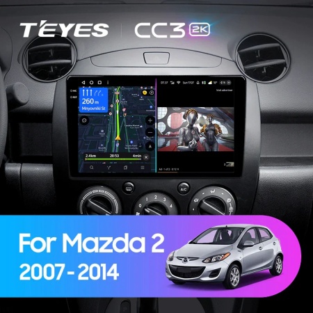 Navigatie Auto Teyes CC4 Mazda Demio 2007-2014 6+64GB 9.5" QLED Octa-core 2.7Ghz, Android 4G Bluetooth 5.1 DSP - Img 2