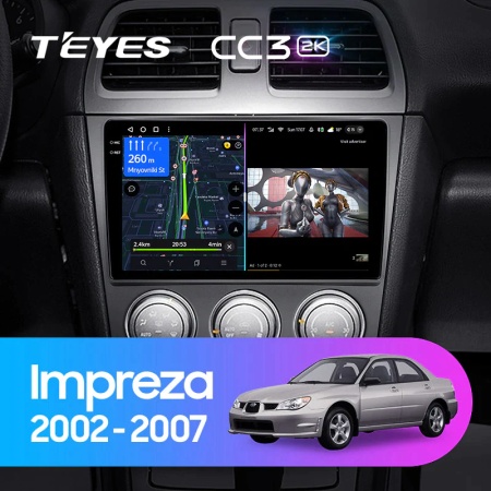 Navigatie Auto Teyes CC4 Subaru Impreza 2002-2007 6+128GB 9.5" QLED Octa-core 2.7Ghz, Android 4G Bluetooth 5.1 DSP - Img 2