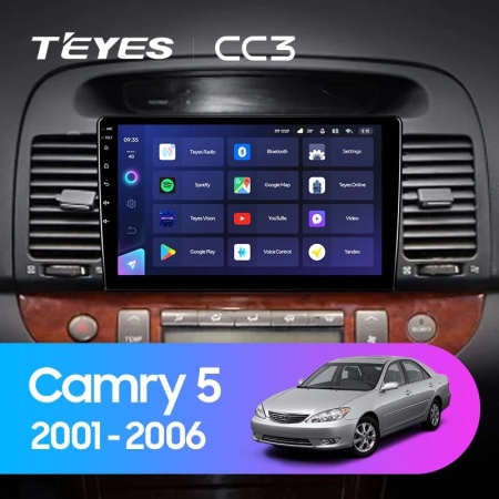 Navigatie Auto Teyes CC4 Toyota Camry 5 2001-2006 6+128GB 9.5" QLED Octa-core 2.7Ghz, Android 4G Bluetooth 5.1 DSP - Img 2