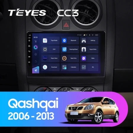 Navigatie Auto Teyes CC4L Nissan Qashqai 1 J10 2006-2013 6+64GB 9" QLED Qualcomm 2Ghz, Android 4G Bluetooth 5.1 DSP - Img 2