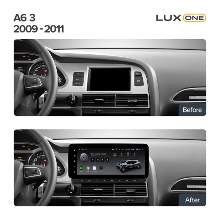 Navigatie Auto Teyes Lux One Audi A6 C6 2004-2011 4+32GB 12.3" IPS Octa-core 2Ghz, Android 4G Bluetooth 5.1 DSP - Img 3