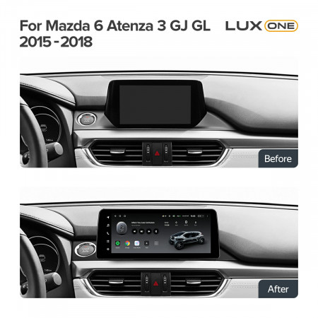 Navigatie Auto Teyes Lux One Mazda 6 2012-2017 4+32GB 12.3" IPS Octa-core 2Ghz, Android 4G Bluetooth 5.1 DSP - Img 3