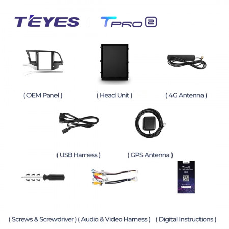 Navigatie Auto Teyes Tip Tesla TPRO 2 Hyundai Elantra 6 2015-2018 3+32GB 9.7" QLED Octa-core 1.8Ghz, Android 4G Bluetooth 5.1 DSP - Img 8