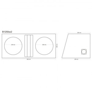 Incinta subwoofer universala, 2 x 300 mm, 2 x 50L - COD B1250sx2 - Img 6