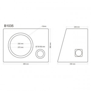 Incinta subwoofer universala, 250 mm, 35L - COD B1035 - Img 4