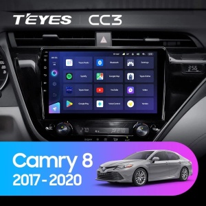 Navigatie Auto cu Asistenta AI Teyes CC4 PRO Toyota Camry 8 2017-2020 8+128GB 10.36" QLED, Android 13, 5G, 7.1 DSP, CarPlay