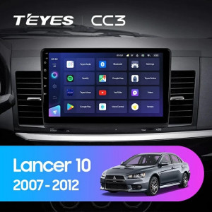 Navigatie Auto Teyes CC3 2K 360° Mitsubishi Lancer 10 2007-2012 6+128GB 10.36" QLED Octa-core 2Ghz, Android 4G Bluetooth 5.1 DSP - Img 2