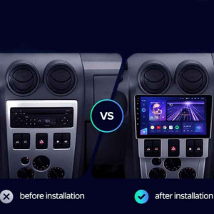 Navigatie Auto Teyes CC3 2K Dacia Logan 1 2004-2008 4+32GB 9.5" QLED Octa-core 2Ghz Android 4G Bluetooth 5.1 DSP - Img 3