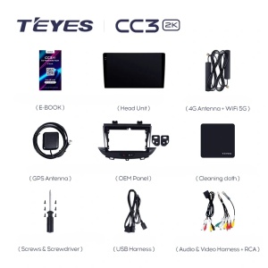 Navigatie Auto Teyes CC3 2K Opel Grand Land 2017-2024 6+128GB 9.5" QLED Octa-core 2Ghz, Android 4G Bluetooth 5.1 DSP - Img 8