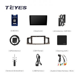Navigatie Auto Teyes CC3 2K Toyota Corolla 9 2000-2006 4+32GB 9.5" QLED Octa-core 2Ghz Android 4G Bluetooth 5.1 DSP - Img 7