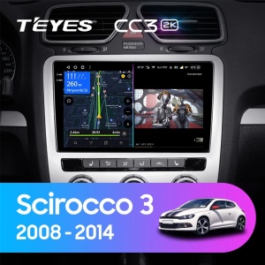 Navigatie Auto Teyes CC3 360° Volkswagen Scirocco 2008-2017 6+128GB 9" QLED Octa-core 1.8Ghz, Android 4G Bluetooth 5.1 DSP - Img 2