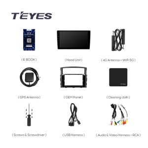 Navigatie Auto Teyes CC3 360 Mitsubishi Pajero 4 V90 2006-2021 6+128GB 9" QLED Octa-core 1.8Ghz Android 4G Bluetooth 5.1 DSP - Img 10