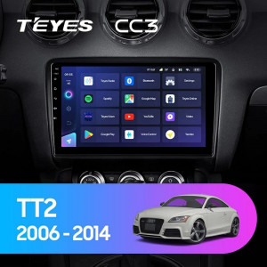 Navigatie Auto Teyes CC3L Audi TT 8J 2006-2014 4+64GB 9" IPS Octa-core 1.6Ghz, Android 4G Bluetooth 5.1 DSP - Img 2