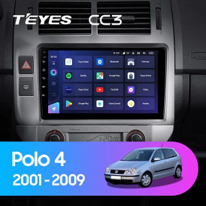 Navigatie Auto Teyes CC3L Volkswagen Polo 4 2001-2009 4+64GB 9" IPS Octa-core 1.6Ghz, Android 4G Bluetooth 5.1 DSP - Img 2