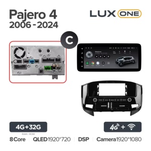 Navigatie Auto Teyes Lux One Mitsubishi Pajero 4 V80 2006-2021 4+32GB 12.3" IPS Octa-core 2Ghz, Android 4G Bluetooth 5.1 DSP - Img 8