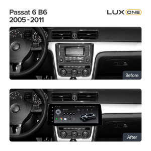 Navigatie Auto Teyes Lux One Volkswagen Passat B6 2005-2010 4+32GB 12.3" IPS Octa-core 2Ghz, Android 4G Bluetooth 5.1 DSP - Img 3