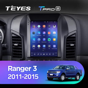 Navigatie Auto Teyes Tip Tesla TPRO 2 Ford Ranger 3 2011-2018 4+64GB 9.7" QLED Octa-core 1.8Ghz Android 4G Bluetooth 5.1 DSP - Img 2