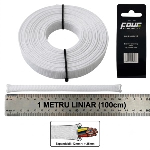 Tresa Cabluri FOUR Connect 4-NS10WH12, 12/25mm, Alba, Metru Liniar