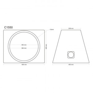 Incinta subwoofer universala, 380 mm, 50L - COD C1550 - Img 6