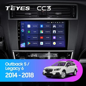 Navigatie Auto Teyes CC3 2K 360° Subaru Legacy 6 2014-2017 6+128GB 9.5" QLED Octa-core 2Ghz, Android 4G Bluetooth 5.1 DSP - Img 2