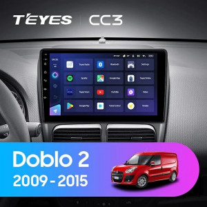 Navigatie Auto Teyes CC3 2K Fiat Doblo 2 2009-2015 4+64GB 9.5" QLED Octa-core 2Ghz, Android 4G Bluetooth 5.1 DSP - Img 9
