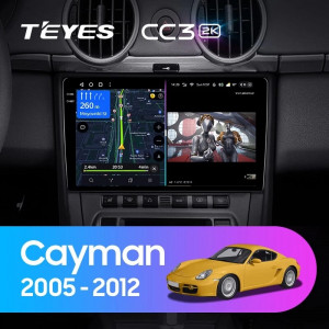 Navigatie Auto Teyes CC3 2K Porsche Cayman 2005-2012 4+64GB 9.5" QLED Octa-core 2Ghz, Android 4G Bluetooth 5.1 DSP - Img 2