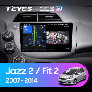 Navigatie Auto Teyes CC3 360° Honda Jazz 2 2007-2014 6+128GB 10.2" QLED Octa-core 1.8Ghz, Android 4G Bluetooth 5.1 DSP - Img 2