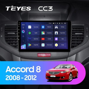 Navigatie Auto Teyes CC3 Honda Accord 8 2008-2015 4+32GB 9" QLED Octa-core 1.8Ghz Android 4G Bluetooth 5.1 DSP - Img 2