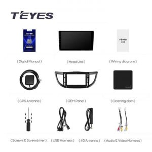 Navigatie Auto Teyes CC3 Honda CR-V 4 2011-2016 4+64GB 10.2" QLED Octa-core 1.8Ghz Android 4G Bluetooth 5.1 DSP - Img 8