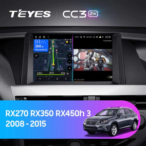 Navigatie Auto Teyes CC3 Lexus RX 2008-2012 6+128GB 9" QLED Octa-core 1.8Ghz, Android 4G Bluetooth 5.1 DSP - Img 2