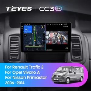 Navigatie Auto Teyes CC3 Renault Trafic 2 2001-2014 6+128GB 10.2" QLED Octa-core 1.8Ghz, Android 4G Bluetooth 5.1 DSP - Img 2