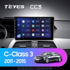 Navigatie Auto Teyes CC3L Mercedes-Benz C Class W204 2008-2011 4+64GB 9" IPS Octa-core 1.6Ghz Android 4G Bluetooth 5.1 DSP - Img 2