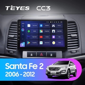 Navigatie Auto Teyes CC4 Hyundai Santa Fe 2 2007-2012 6+64GB 9.5" QLED Octa-core 2.7Ghz, Android 4G Bluetooth 5.1 DSP - Img 2