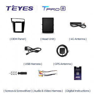 Navigatie Auto Teyes Tip Tesla TPRO 2 Volkswagen Golf 7 2012-2020 3+32GB 9.7" QLED Octa-core 1.8Ghz, Android 4G Bluetooth 5.1 DSP - Img 5