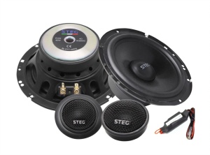 Difuzoare auto Steg SQL 650C set sistem 2 căi, 165mm, 56mm, 180W, 15W, 4Ω, set 4 difuzoare
