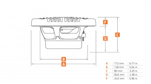 Difuzorare Marine Hertz HEX 6.5 M - TW / TC, Alb / Negru, set coaxial 2 căi, 165 mm, 50W RMS - Img 9