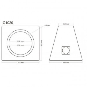 Incinta subwoofer universala, 250 mm, 20L - COD C1020 - Img 3