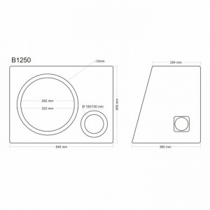 Incinta subwoofer universala, 300 mm, 50L - COD B1250 - Img 9
