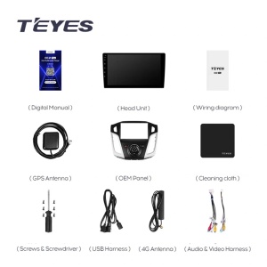 Navigatie Auto MOSS M3 Ford Focus 3 2010-2018 4+32GB 9" QLED Octa-core 2Ghz, Android 4G Bluetooth 5.1 DSP - Img 6