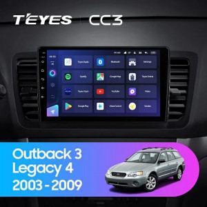 Navigatie Auto Teyes CC3 2K 360° Subaru Outback 3 2003-2009 6+128GB 9.5" QLED Octa-core 2Ghz, Android 4G Bluetooth 5.1 DSP - Img 2