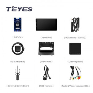 Navigatie Auto Teyes CC3 360° Ford Fiesta 6 2008-2019 6+128GB 9" QLED Octa-core 1.8Ghz, Android 4G Bluetooth 5.1 DSP - Img 8