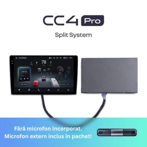 Navigatie Auto Teyes CC4 Pro, 0-DIN Split System, QCM6490 Octa-Core, ADAS, 8GB RAM, 128GB, 9.2 inch, QLED, Touchscreen, CarPlay Wireless, Android Auto, 4G SIM, Bluetooth 5.2, Negru