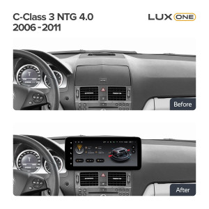 Navigatie auto Teyes Lux One Mercedes-Benz C Class W204 2006-2011 NTG 4.0 6+128GB 12.3 IPS Octa-Core 2.0 GHz Android 4G DSP Bluetooth 5.1 - Img 2