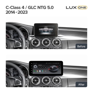 Navigatie auto Teyes Lux One Mercedes-Benz GLC X253 2016-2023 NTG 5.0 6+128GB 12.3 IPS Octa-Core 2.0 GHz Android 4G DSP Bluetooth 5.1 - Img 2