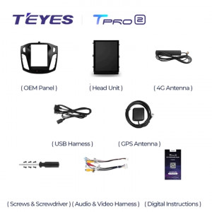 Navigatie Auto Teyes Tip Tesla TPRO 2 Ford Focus 3 2010-2018 3+32GB 9.7" QLED Octa-core 1.8Ghz, Android 4G Bluetooth 5.1 DSP - Img 7