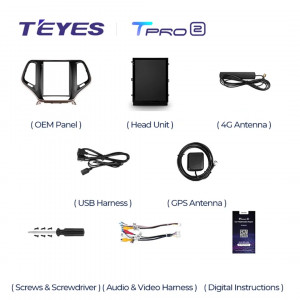 Navigatie Auto Teyes Tip Tesla TPRO 2 Jeep Cherokee 2013-2018 4+64GB 9.7" QLED Octa-core 1.8Ghz, Android 4G Bluetooth 5.1 DSP - Img 6