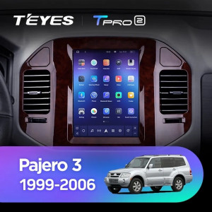 Navigatie Auto Teyes Tip Tesla TPRO 2 Mitsubishi Pajero 3 V70 V60 1999-2006 3+32GB 9.7" QLED Octa-core 1.8Ghz, Android 4G Bluetooth 5.1 DSP - Img 2
