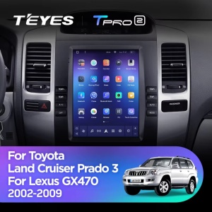 Navigatie Auto Teyes Tip Tesla TPRO 2 Toyota Land Cruiser Prado J120 2002-2009 3+32GB 9.7" QLED Octa-core 1.8Ghz, Android 4G Bluetooth 5.1 DSP - Img 2