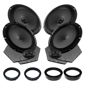 Pachet difuzoare auto Audison Prima dedicat Skoda Rapid 2012-, RMS 100W, 200mm - Img 2